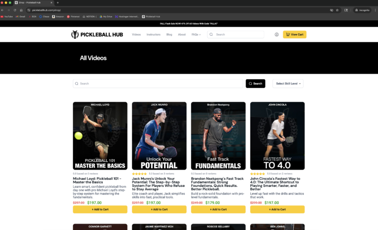 pickleballhub.com, pickleball hub website, pickleball hub